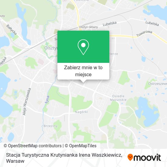 Mapa Stacja Turystyczna Krutynianka Irena Waszkiewicz