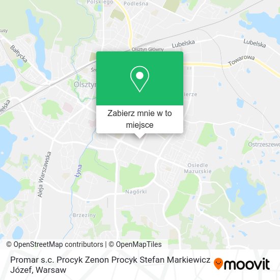 Mapa Promar s.c. Procyk Zenon Procyk Stefan Markiewicz Józef