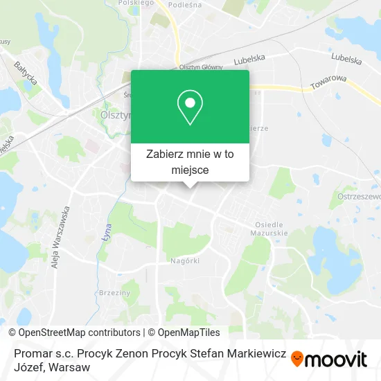 Mapa Promar s.c. Procyk Zenon Procyk Stefan Markiewicz Józef
