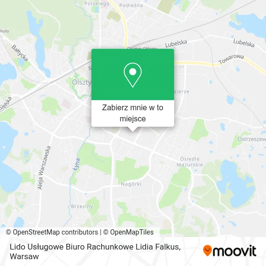 Mapa Lido Usługowe Biuro Rachunkowe Lidia Falkus