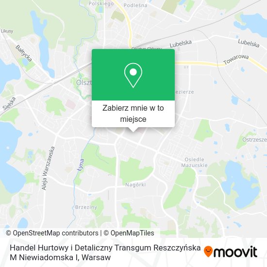 Mapa Handel Hurtowy i Detaliczny Transgum Reszczyńska M Niewiadomska I