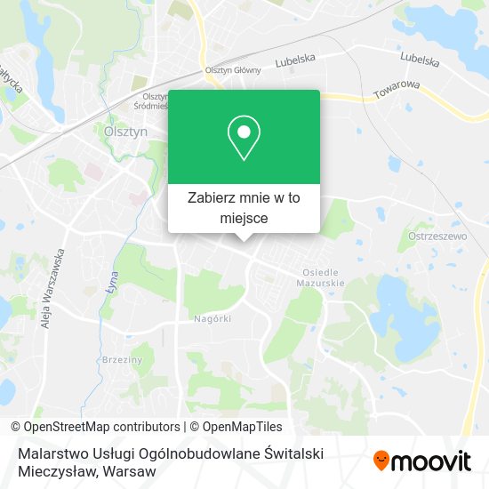 Mapa Malarstwo Usługi Ogólnobudowlane Świtalski Mieczysław