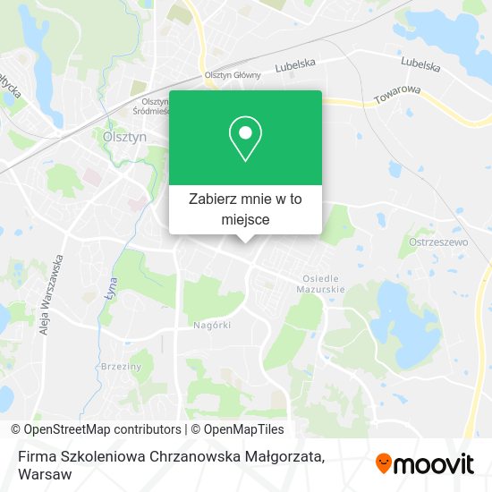 Mapa Firma Szkoleniowa Chrzanowska Małgorzata