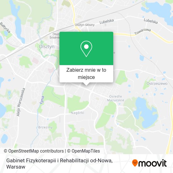 Mapa Gabinet Fizykoterapii i Rehabilitacji od-Nowa