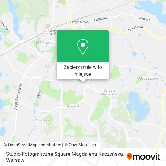 Mapa Studio Fotograficzne Square Magdalena Kaczyńska