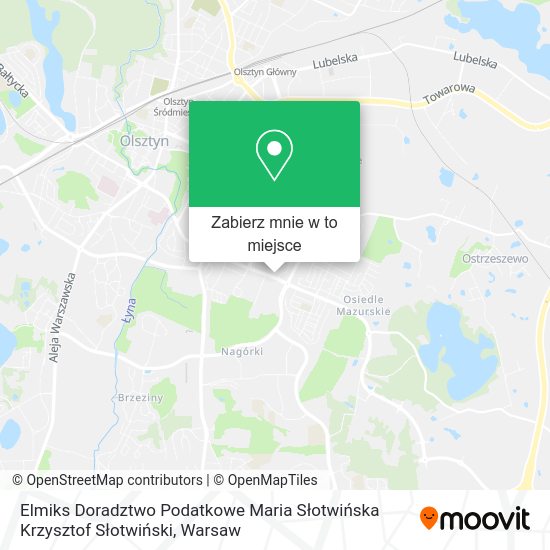 Mapa Elmiks Doradztwo Podatkowe Maria Słotwińska Krzysztof Słotwiński