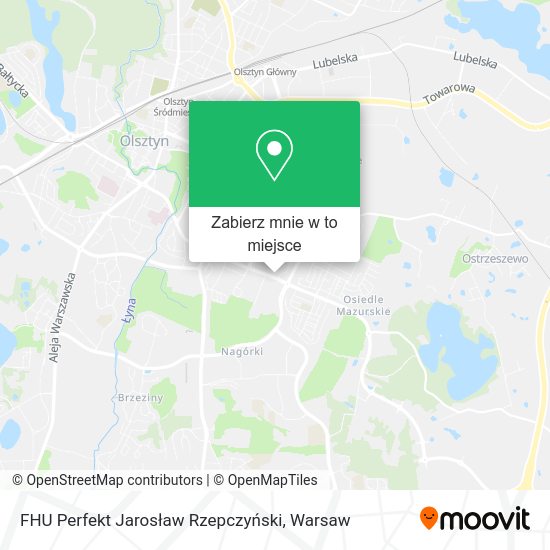 Mapa FHU Perfekt Jarosław Rzepczyński