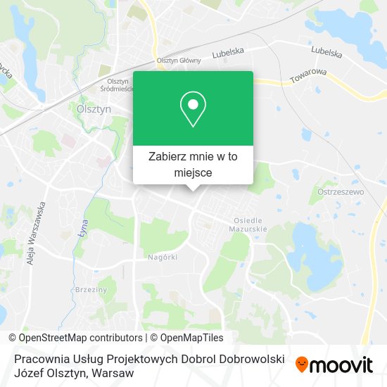 Mapa Pracownia Usług Projektowych Dobrol Dobrowolski Józef Olsztyn