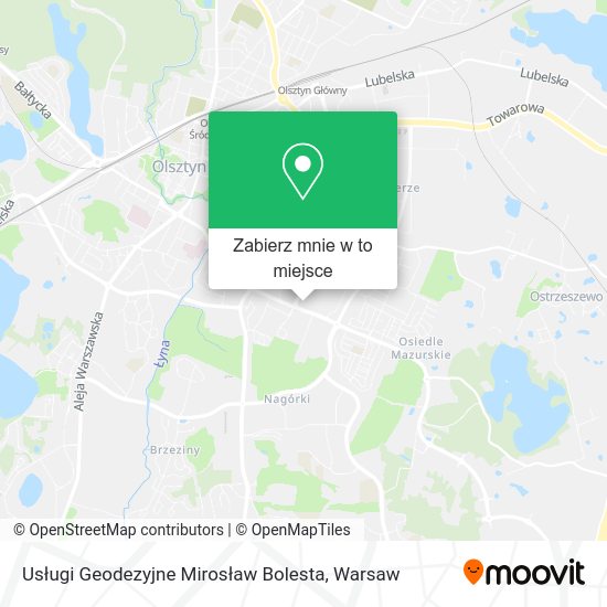 Mapa Usługi Geodezyjne Mirosław Bolesta