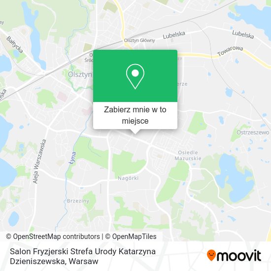 Mapa Salon Fryzjerski Strefa Urody Katarzyna Dzieniszewska