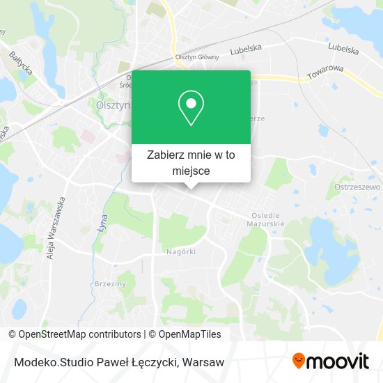 Mapa Modeko.Studio Paweł Łęczycki