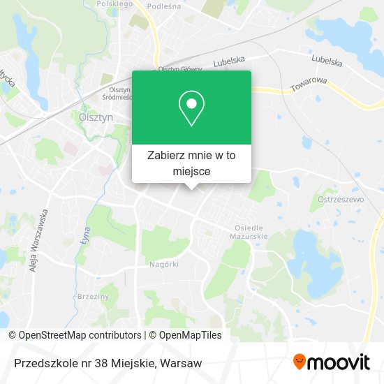 Mapa Przedszkole nr 38 Miejskie