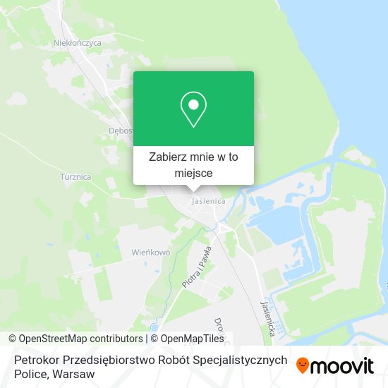 Mapa Petrokor Przedsiębiorstwo Robót Specjalistycznych Police