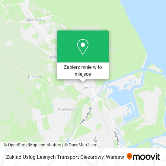 Mapa Zaklad Uslug Lesnych Transport Ciezarowy