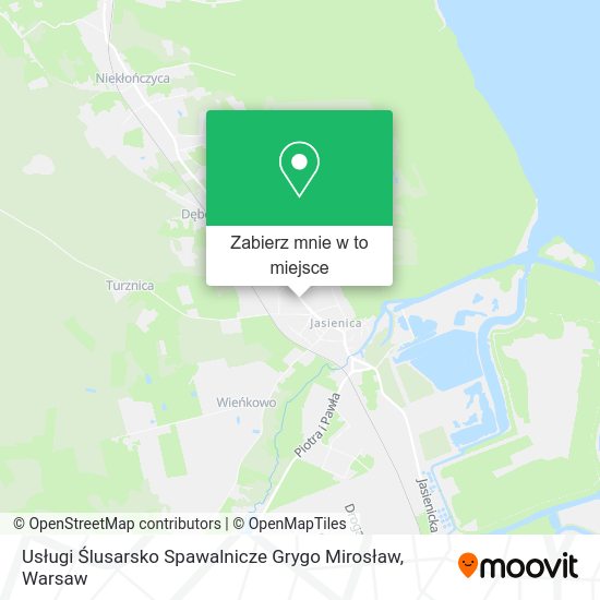 Mapa Usługi Ślusarsko Spawalnicze Grygo Mirosław