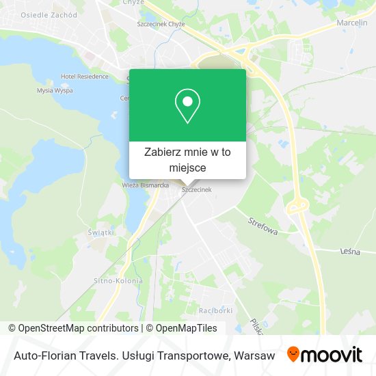 Mapa Auto-Florian Travels. Usługi Transportowe