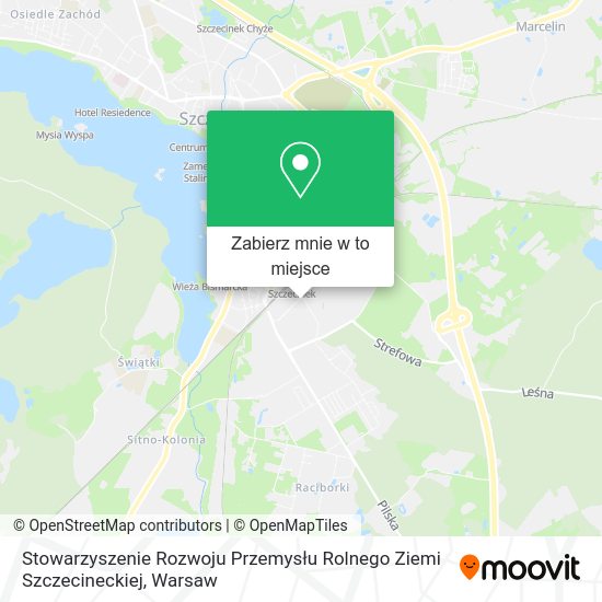 Mapa Stowarzyszenie Rozwoju Przemysłu Rolnego Ziemi Szczecineckiej