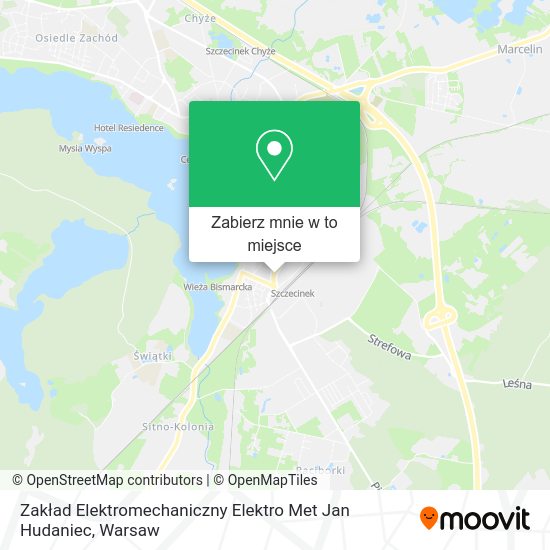 Mapa Zakład Elektromechaniczny Elektro Met Jan Hudaniec