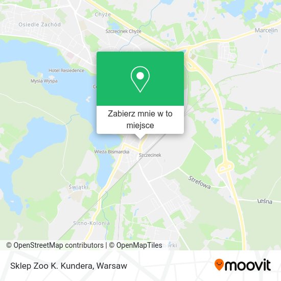 Mapa Sklep Zoo K. Kundera