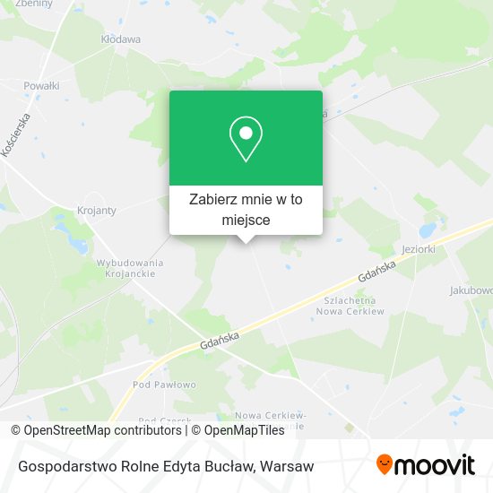 Mapa Gospodarstwo Rolne Edyta Bucław