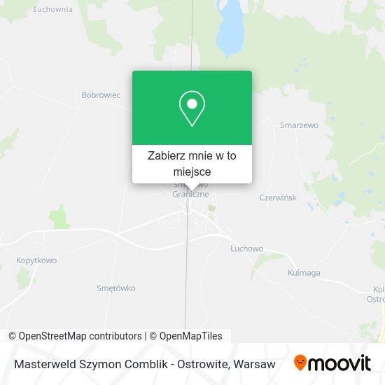 Mapa Masterweld Szymon Comblik - Ostrowite