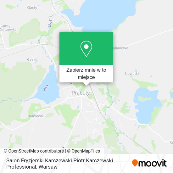 Mapa Salon Fryzjerski Karczewski Piotr Karczewski Professional