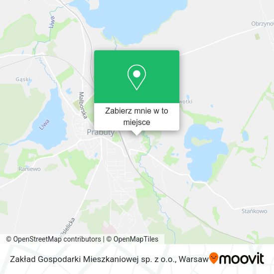 Mapa Zakład Gospodarki Mieszkaniowej sp. z o.o.