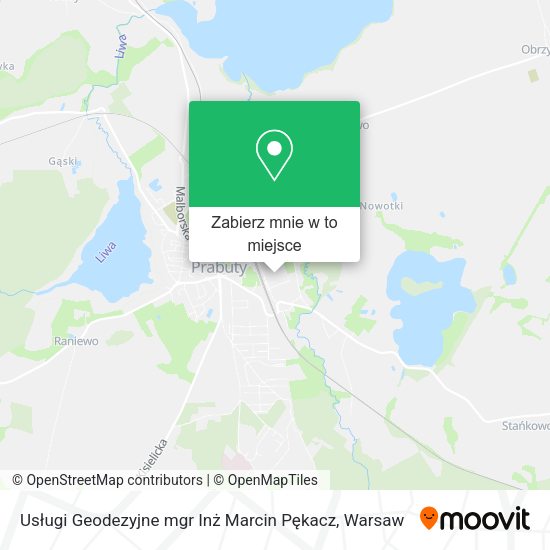 Mapa Usługi Geodezyjne mgr Inż Marcin Pękacz