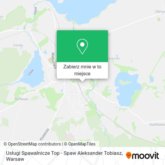 Mapa Usługi Spawalnicze Top - Spaw Aleksander Tobiasz