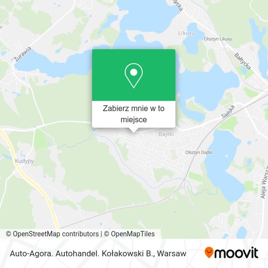 Mapa Auto-Agora. Autohandel. Kołakowski B.