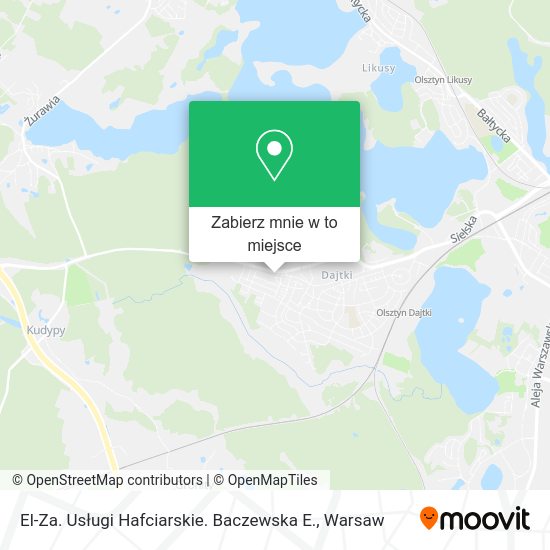 Mapa El-Za. Usługi Hafciarskie. Baczewska E.