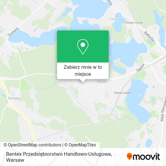 Mapa Bentex Przedsiębiorstwo Handlowo-Usługowe