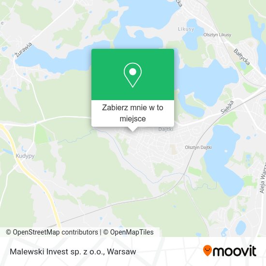 Mapa Malewski Invest sp. z o.o.