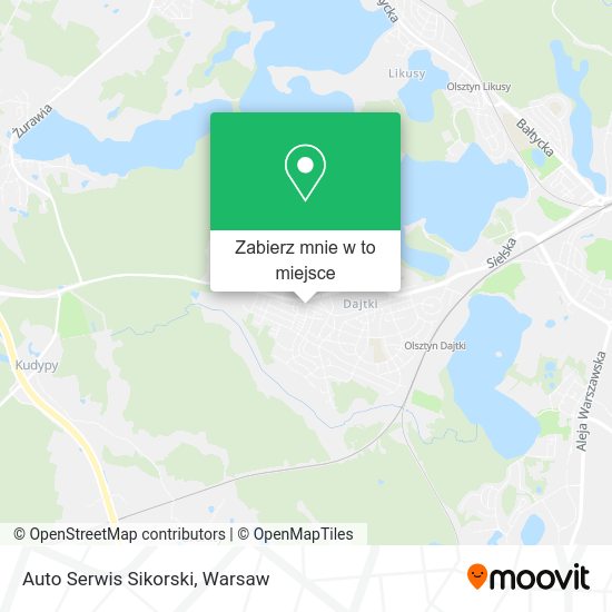 Mapa Auto Serwis Sikorski