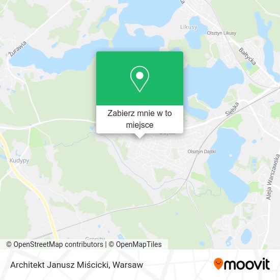 Mapa Architekt Janusz Miścicki