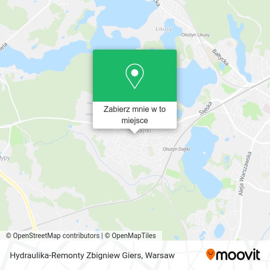 Mapa Hydraulika-Remonty Zbigniew Giers