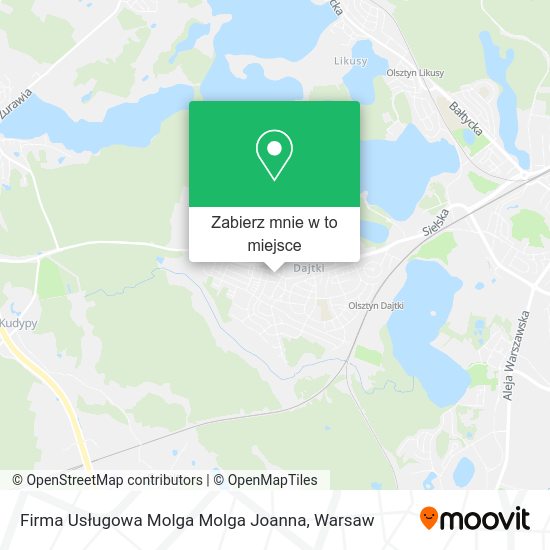 Mapa Firma Usługowa Molga Molga Joanna