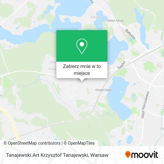 Mapa Tanajewski.Art Krzysztof Tanajewski