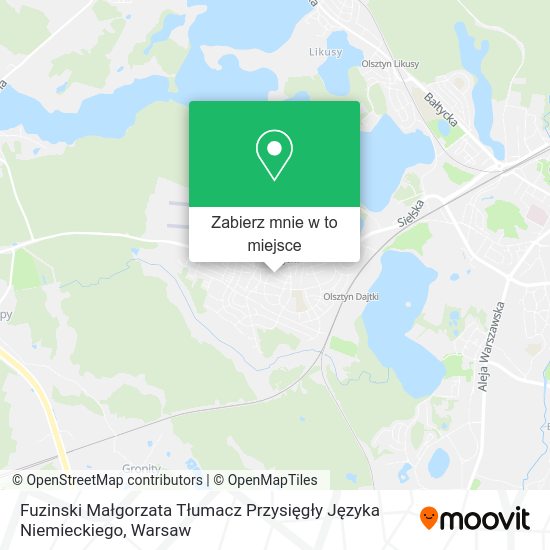 Mapa Fuzinski Małgorzata Tłumacz Przysięgły Języka Niemieckiego