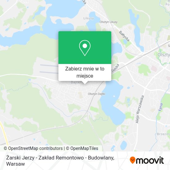 Mapa Żarski Jerzy - Zakład Remontowo - Budowlany