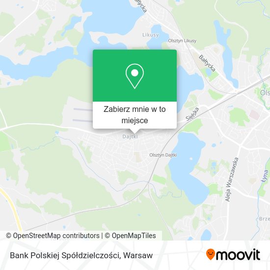 Mapa Bank Polskiej Spółdzielczości