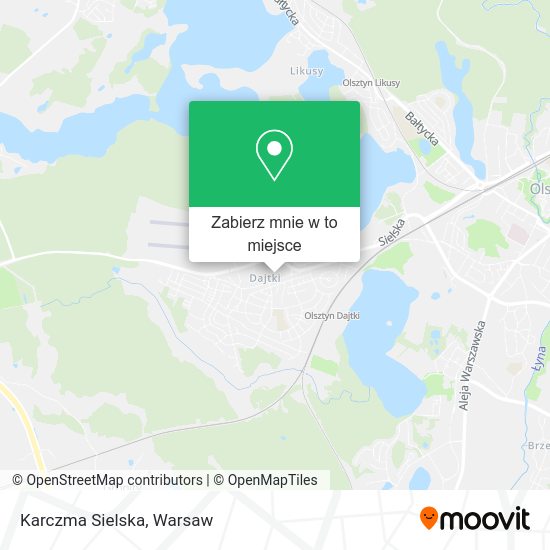 Mapa Karczma Sielska