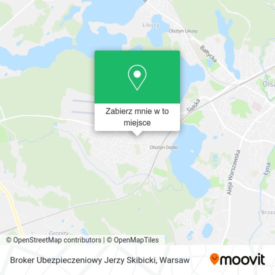 Mapa Broker Ubezpieczeniowy Jerzy Skibicki