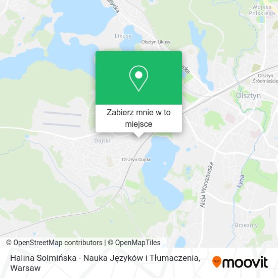 Mapa Halina Solmińska - Nauka Języków i Tłumaczenia