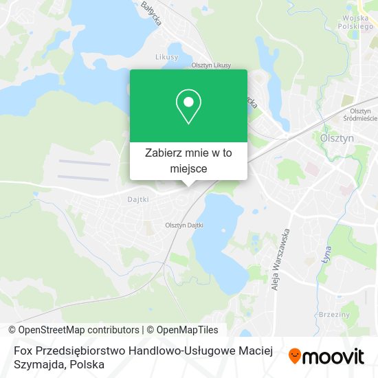 Mapa Fox Przedsiębiorstwo Handlowo-Usługowe Maciej Szymajda