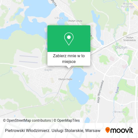 Mapa Pietrowski Włodzimierz. Usługi Stolarskie