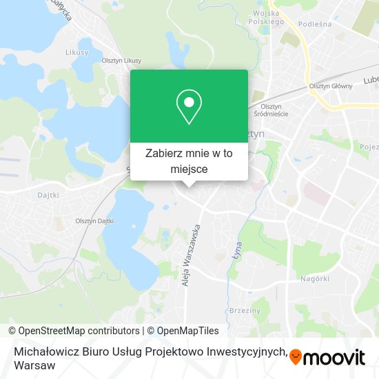 Mapa Michałowicz Biuro Usług Projektowo Inwestycyjnych