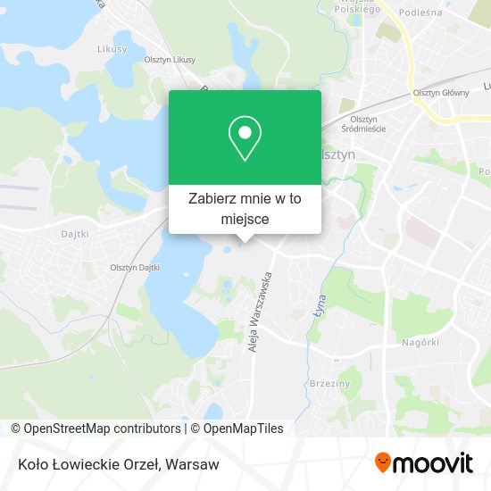 Mapa Koło Łowieckie Orzeł