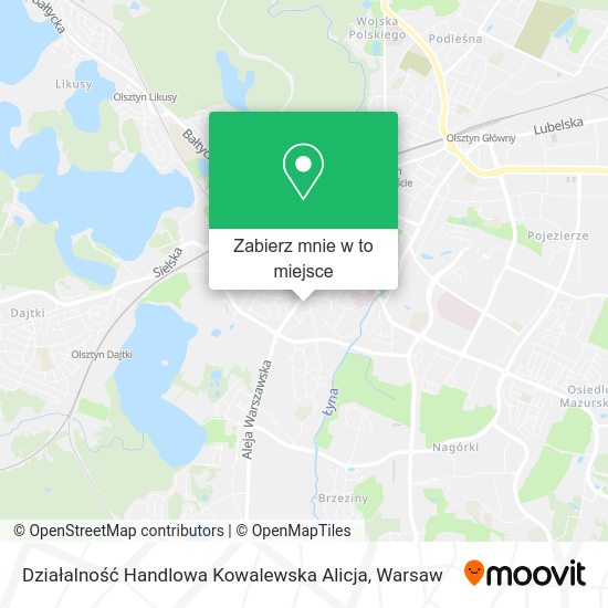 Mapa Działalność Handlowa Kowalewska Alicja