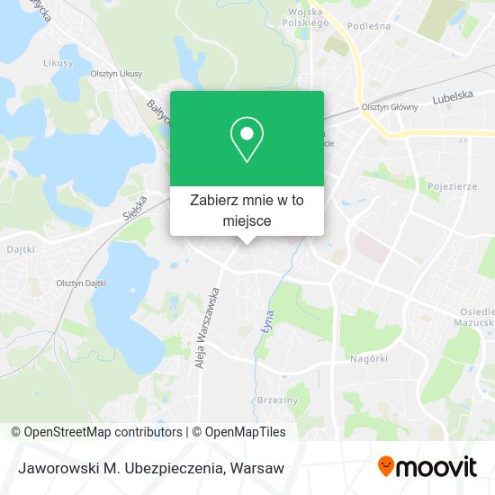 Mapa Jaworowski M. Ubezpieczenia